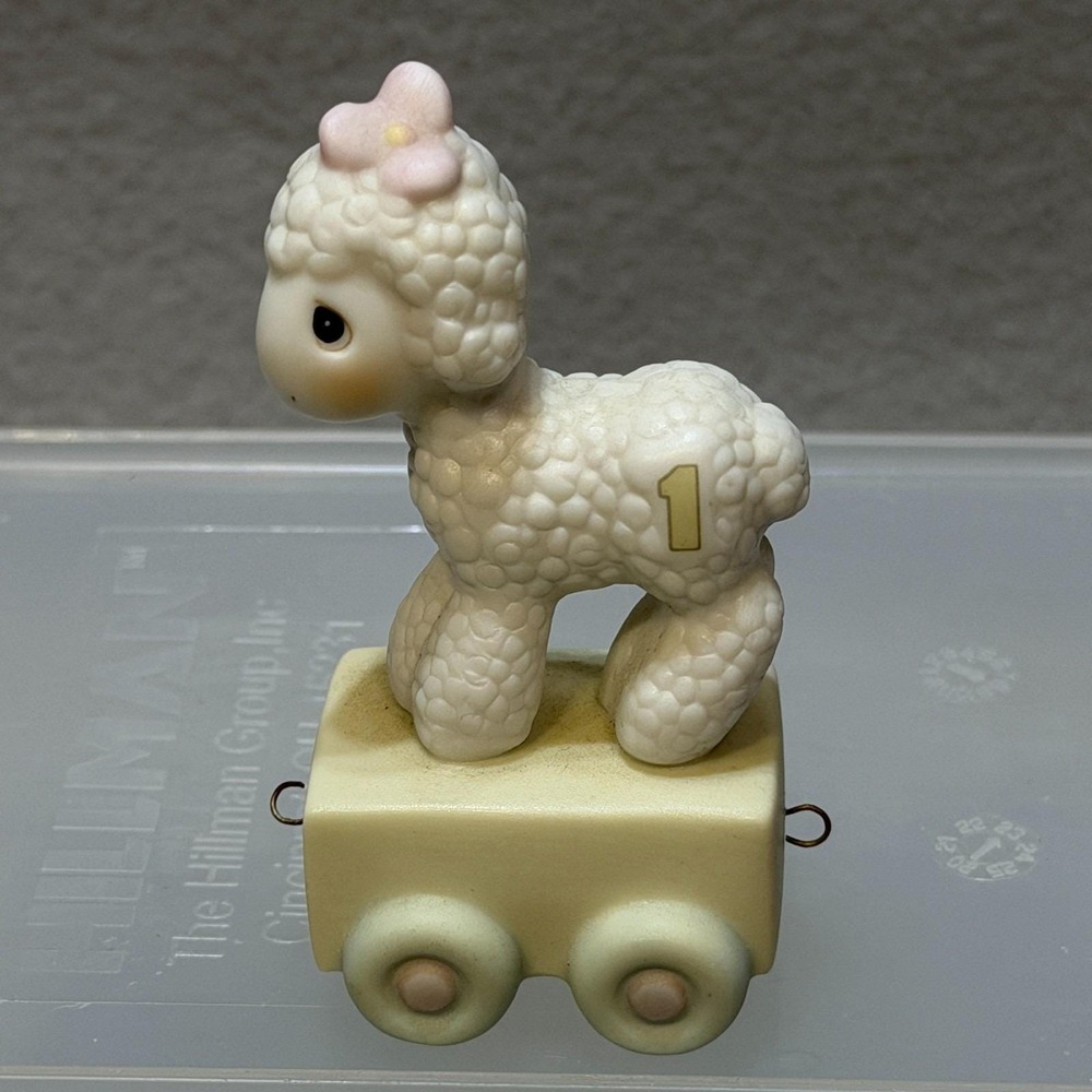 Precious Moments 1985 "Happy Birthday Little Lamb" 1st Birthday Train 15946